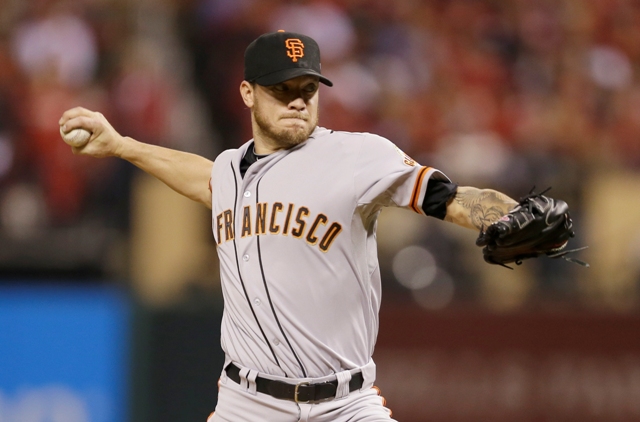 Jake Peavy, pitcher de los San Francisco Giants