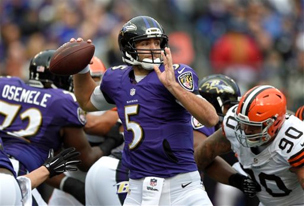 Flacco llevó a los Cuervos al triunfo