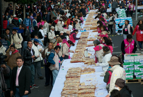El Gobierno del Distrito Federal organiza para el próximo 5 de enero, en el Zócalo capitalino, la partida de una Rosca de Reyes de nueve toneladas y 1