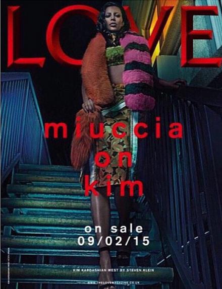 Kim Karadshian aparecerá sin ceja en la portada de la revista 'Love'. 