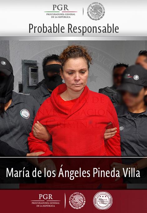 María de los Ángeles Pineda durante su traslado al CEFERESO de Tepic.