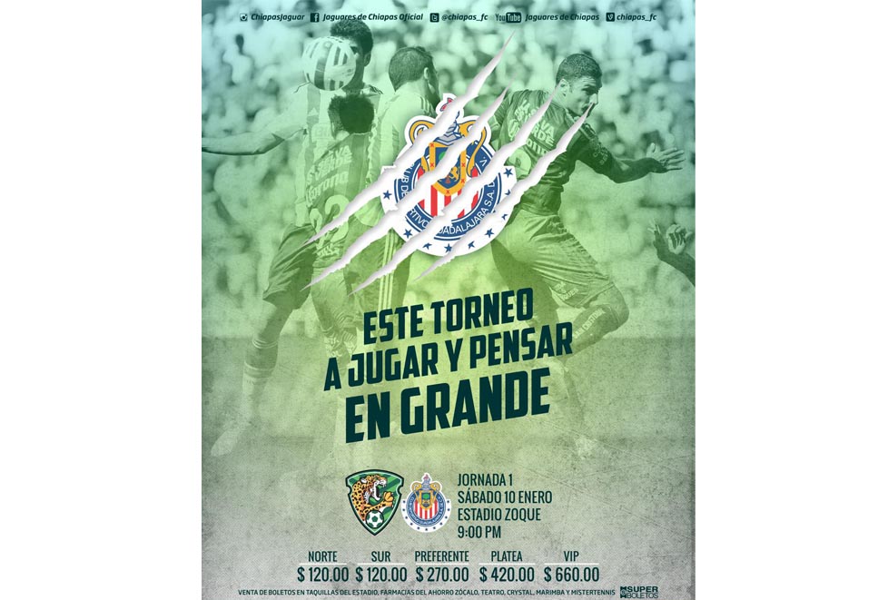 “Este torneo a jugar y pensar en grande”, se lee en la cuenta @Chiapas_FC.