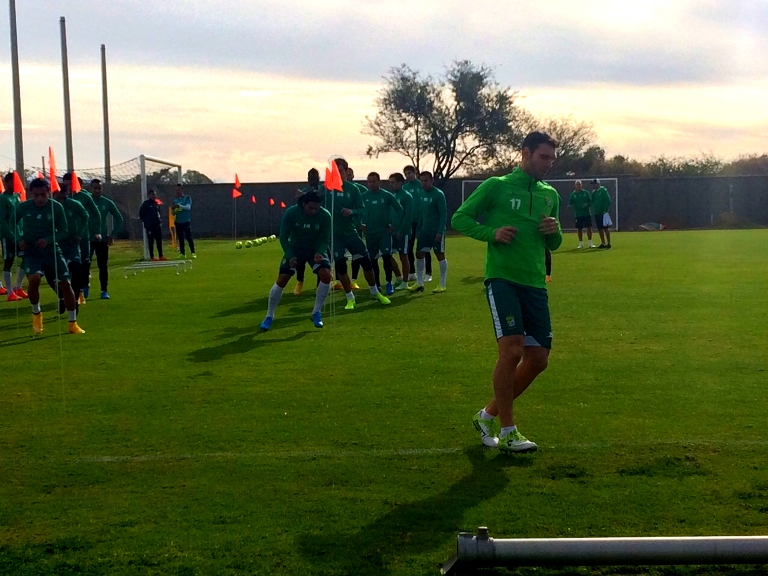 Boselli en el entrenamiento de León 