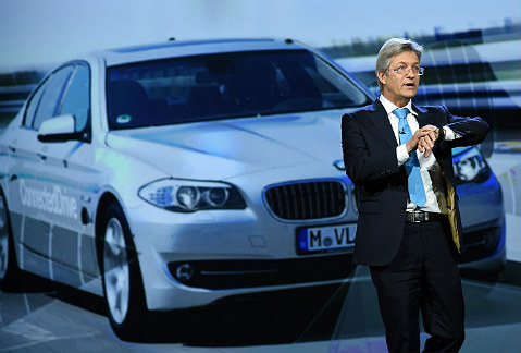 La presentación de la colaboración entre BMW y Samsung