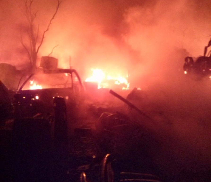 El incendio se registró la noche de ayer 