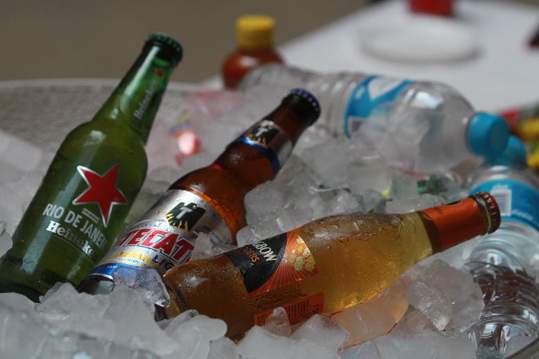 Las bebidas alcohólicas entre los productos que destacaron.