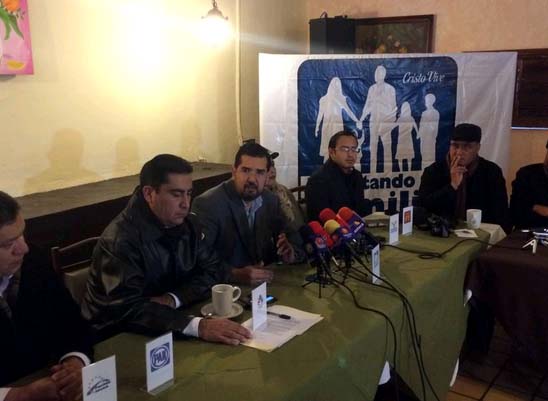 Rueda de prensa de 4 partidos contra la despenalización del aborto. 