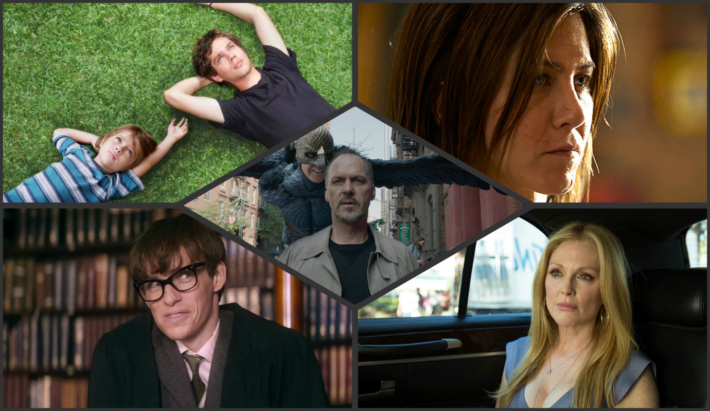 Los posibles ganadores en las nominaciones a cine. 