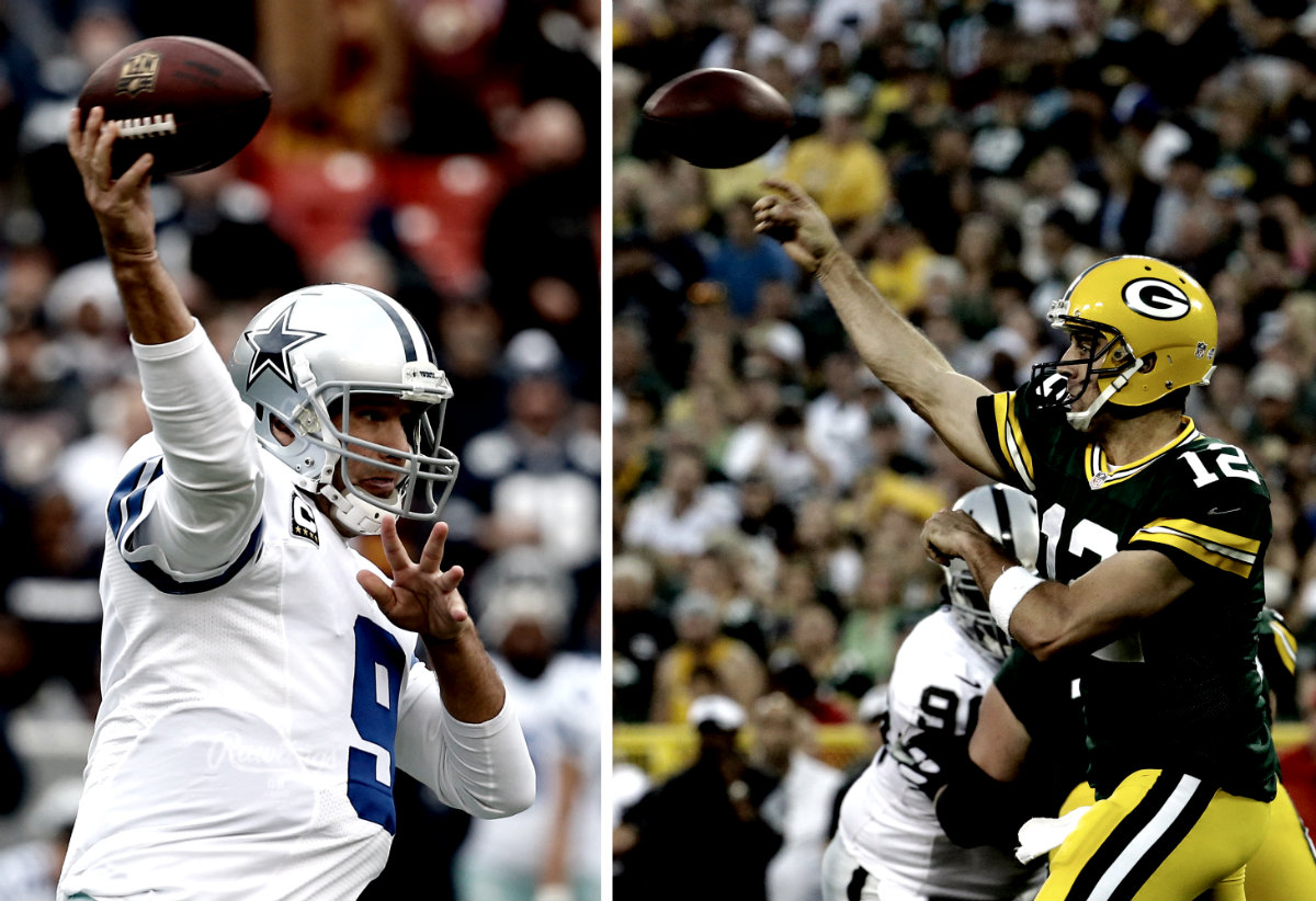 Romo y Rodgers se verán en Lambeau Field