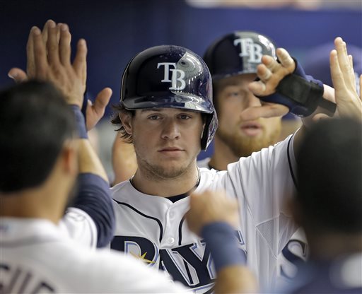 Ben Zobrist con los Rays de Tampa Bay 