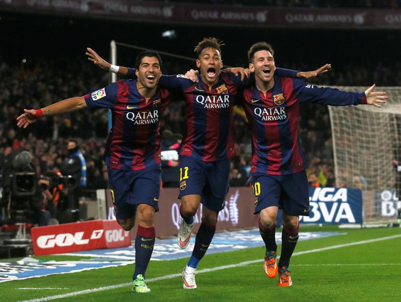Luis Suárez, Neymar, Lionel Messi 