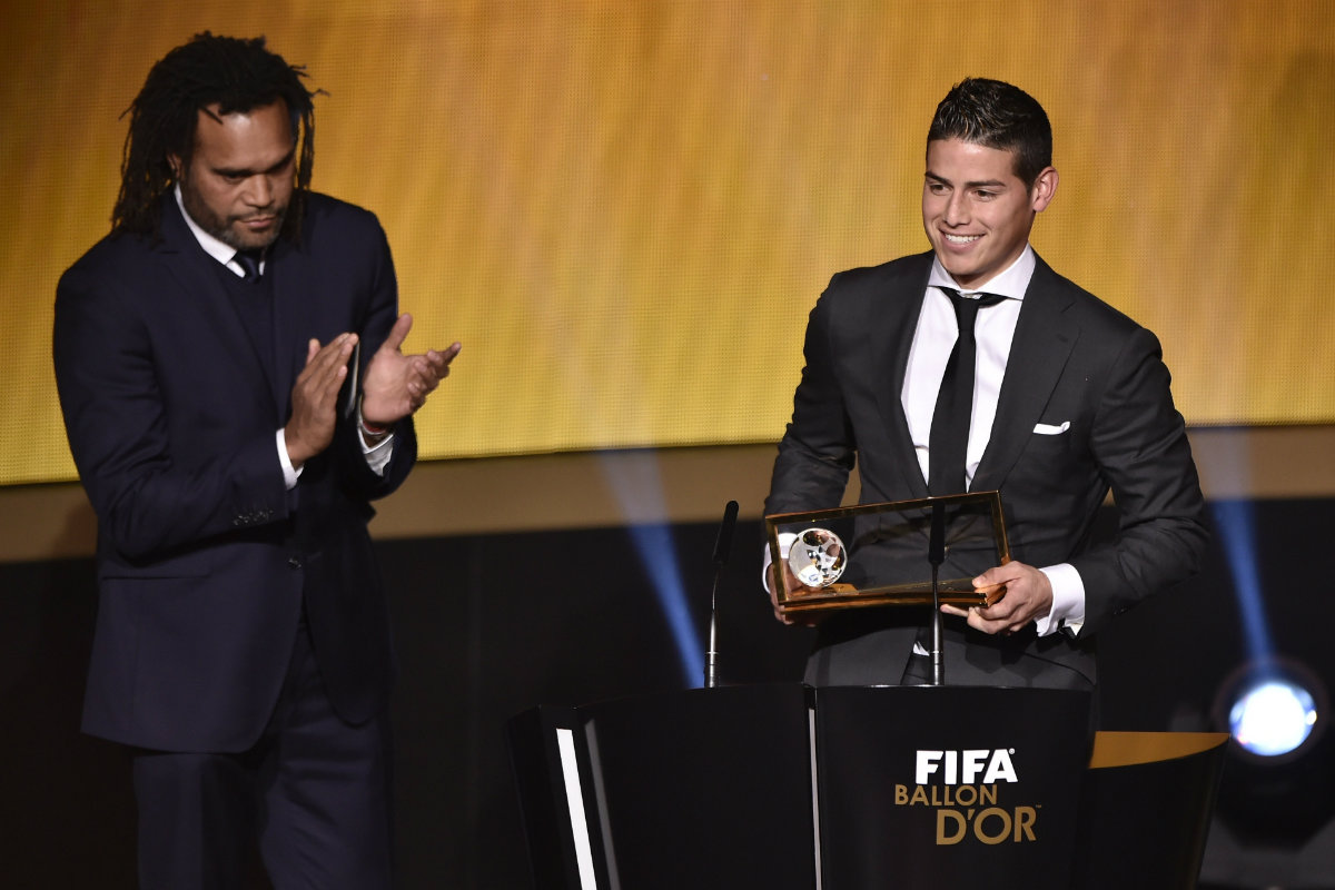 James Rodríguez, ganador del premio Puskas al mejor gol 2014
