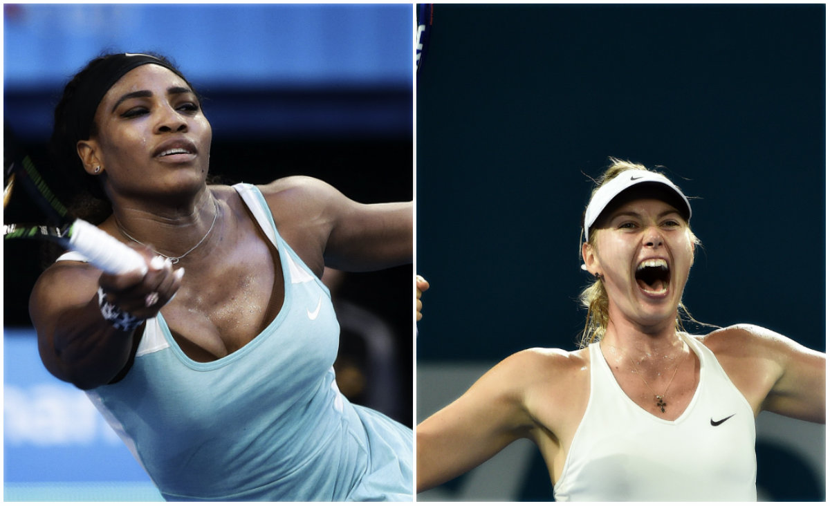 Serena Williams y María Sharapova 