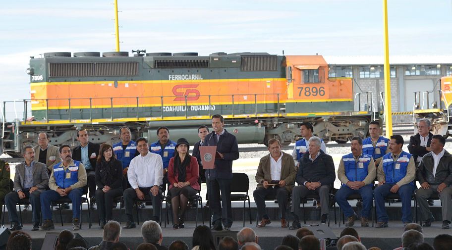 Enrique Peña Nieto puso en marcha la Estación Ferroviaria de Durango.