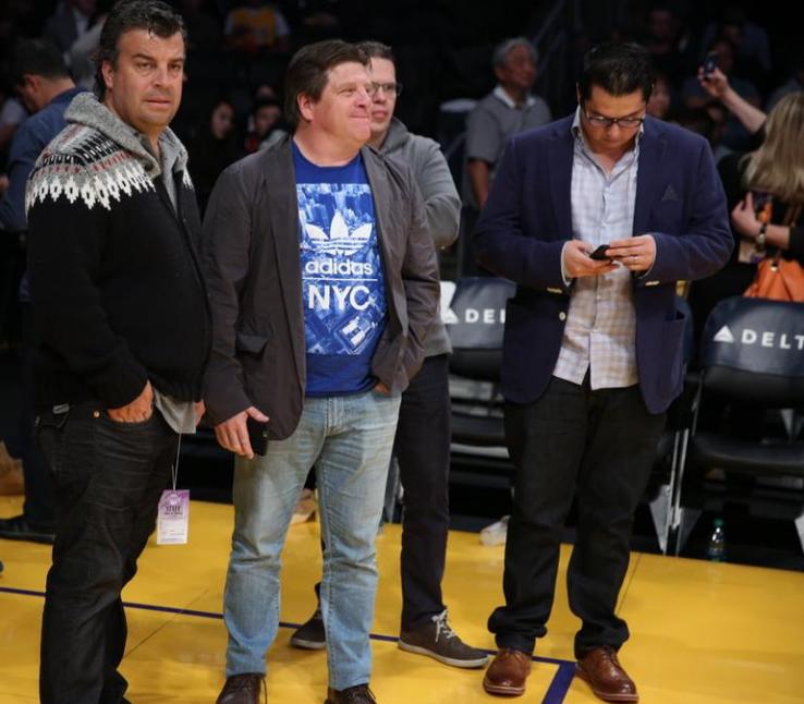 Miguel Herrera en la duela previo al encuentro entre Lakers vs. Heat 