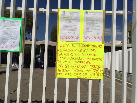 Por segundo día, no se prestan los servicios de salud en Oaxaca. 