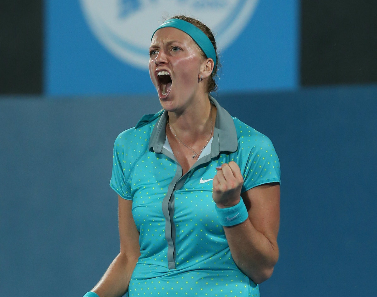 Petra Kvitova tras vencer a Karolina Pliskova  