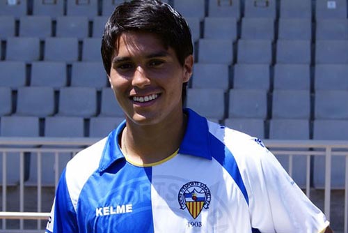 Ulises Dávila en su presentación con el Tenerife 