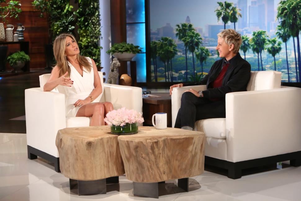 Aniston conversó con Degeneres. 