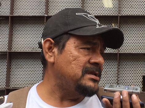 El vocero de padres de familia de los 42 normalistas desaparecidos, Felipe de la Cruz. 