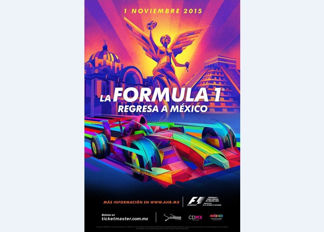 El cartel del Gran Premio de México 