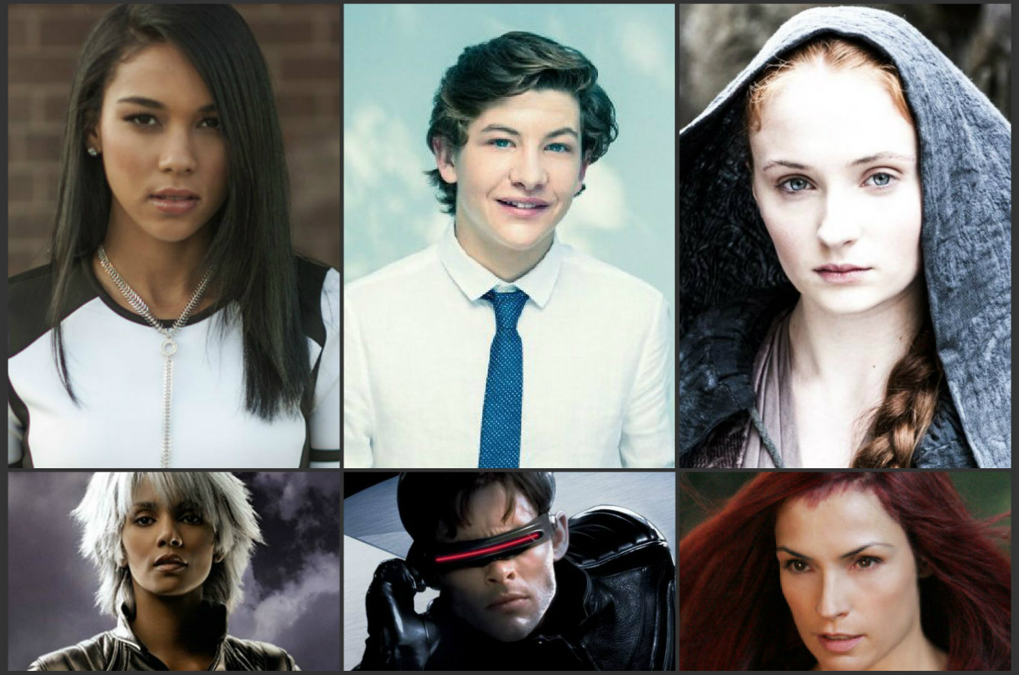 Alexandra Shipp será Tormenta; Tye Sheridan, Cíclope y Sophie Turner, Jean Grey. 
