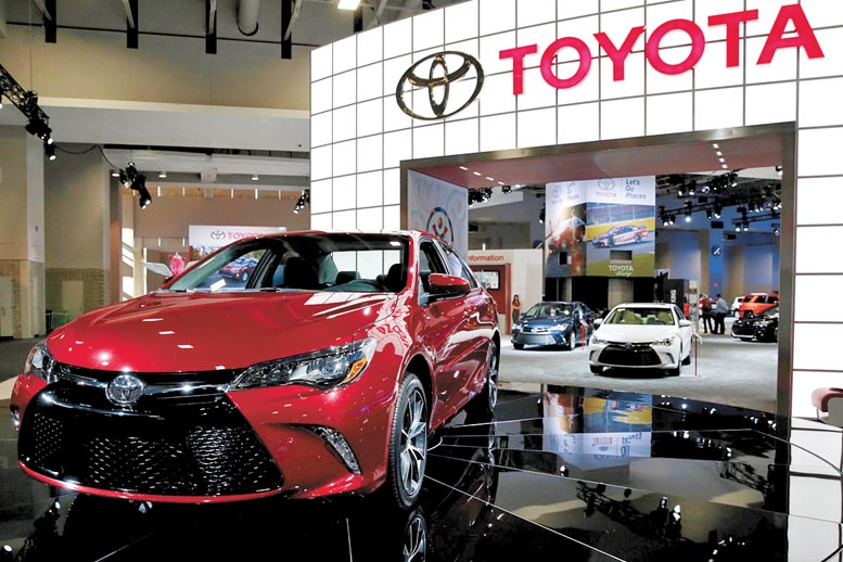 El modelo Camry 2015 en el Auto Show de Washington. 