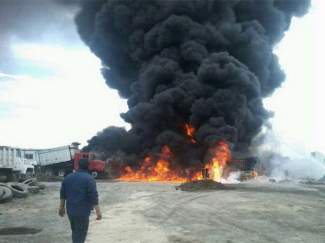 La explosión ocurrió en el terreno donde se construye la empresa KIA Motors.