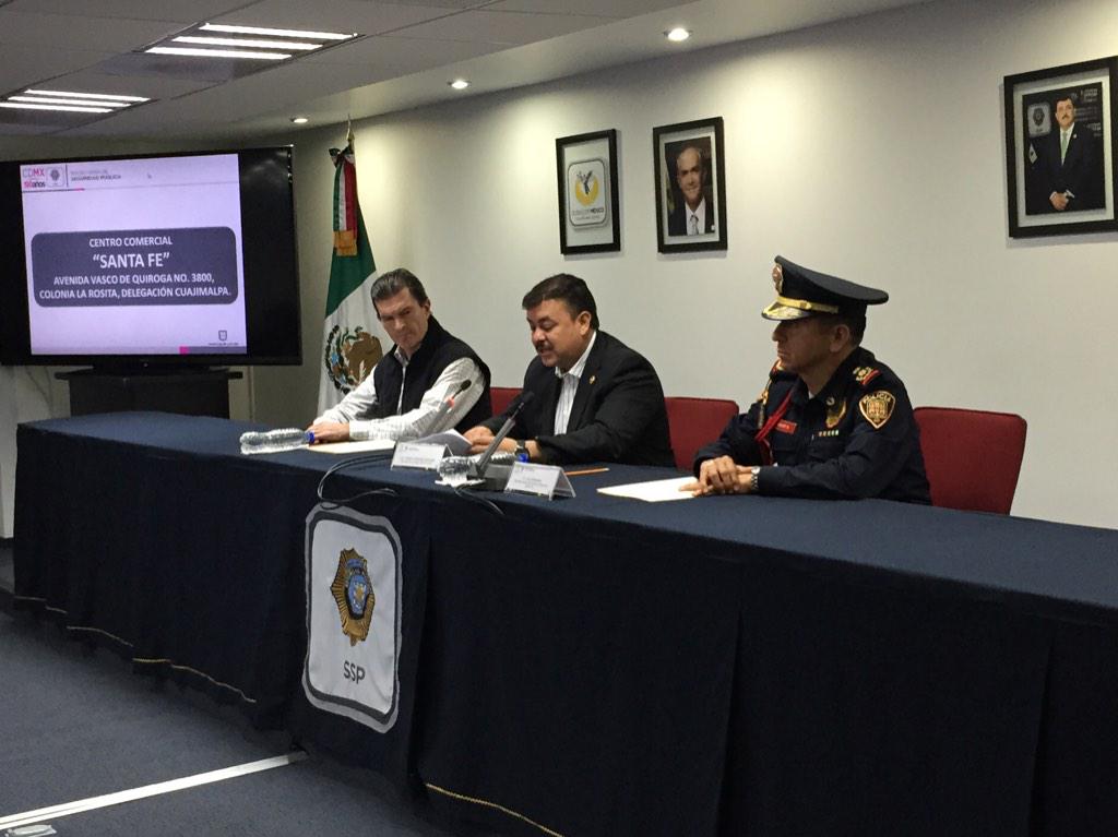 La conferencia de prensa de la SSPDF.