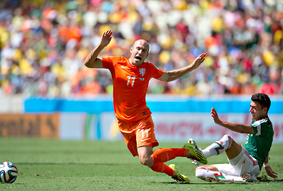 Arjen Robben: El holandés sin duda fue uno de los mejores hombres de la Copa del Mundo debido a su extraordinario rendimiento. Por si fuera poco, Arje