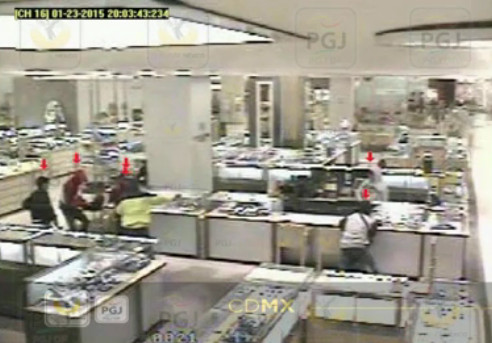 Asalto a la joyería en el Centro Comercial Santa Fe