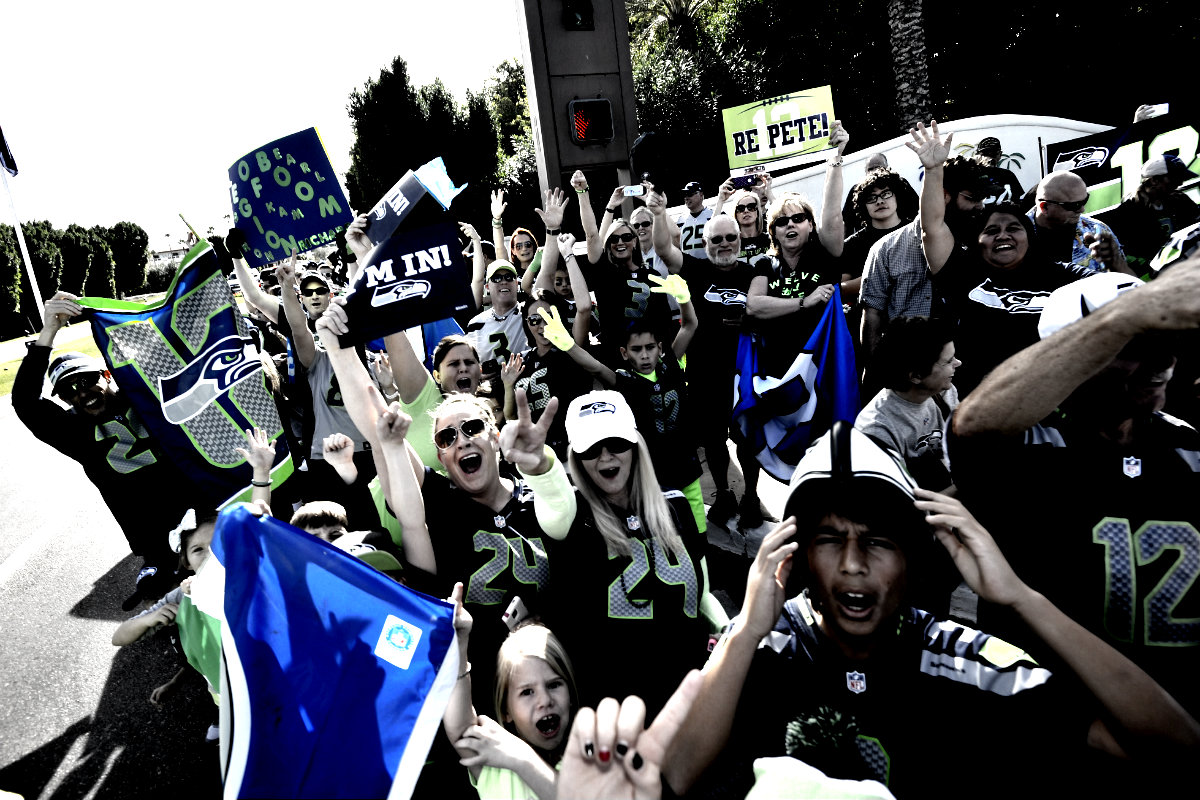 Los fanáticos de Seattle, a muerte con su equipo en el SB XLIX