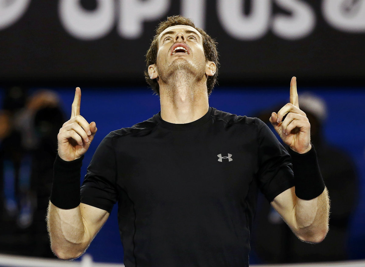 Murray celebrando el pase a la final 