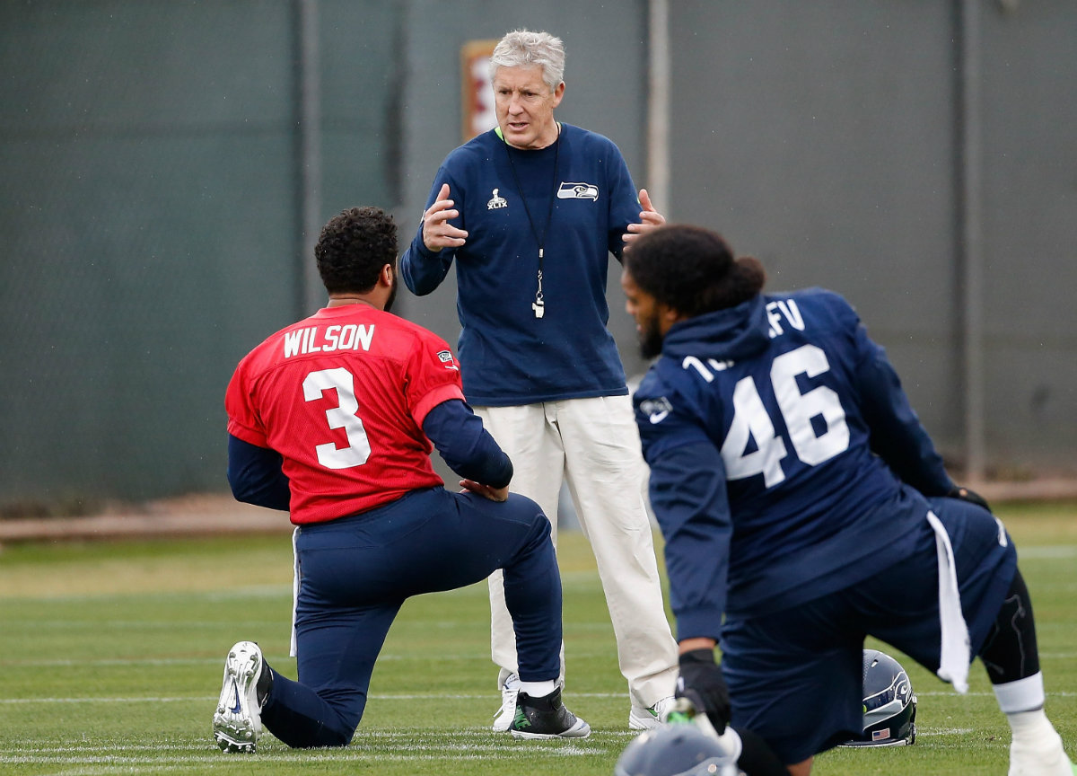 Pete Carrol, entrenador en jefe de Halcones Marinos de Seattle