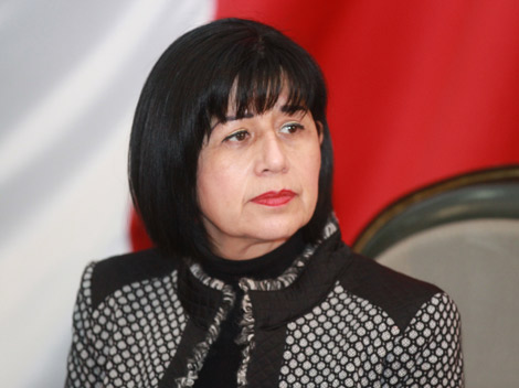 María Dolores Leal, presidenta del Congreso local. 