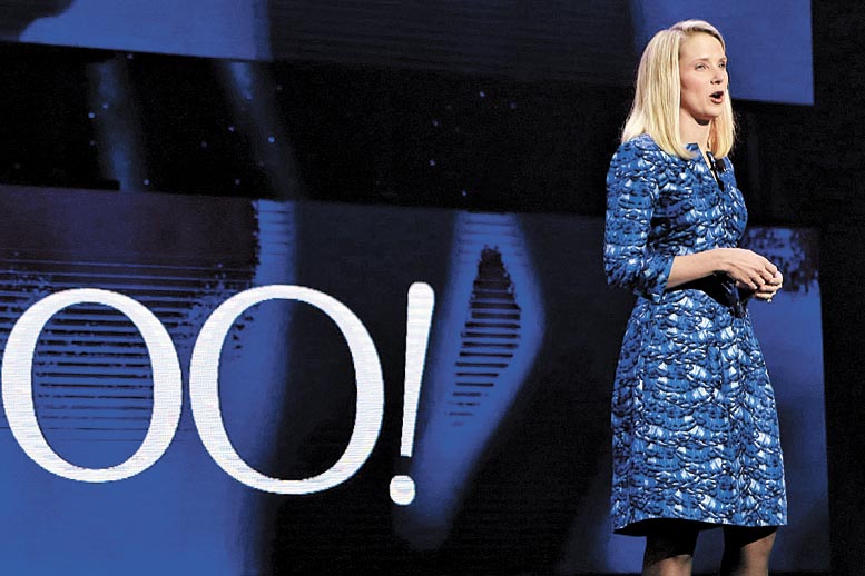 Marissa Mayer, CEO de la compañía de internet.