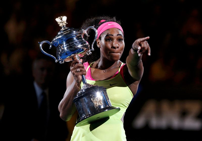 Serena Williams con su sexto título en Australia