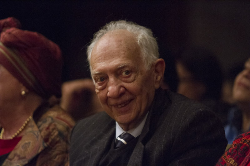El escritor Sergio Pitol durante un homenaje en su honor en el Palacio de Bellas Artes, en septiembre de 2013.
