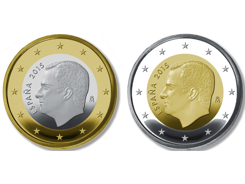 Las monedas de uno y dos euros comenzaron a circular hoy.
