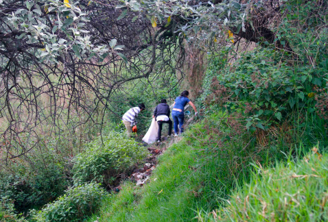 En labores de limpieza y protección de 23 barrancas de Milpa Alta fueron retiradas más de 15 toneladas de residuos sólidos.