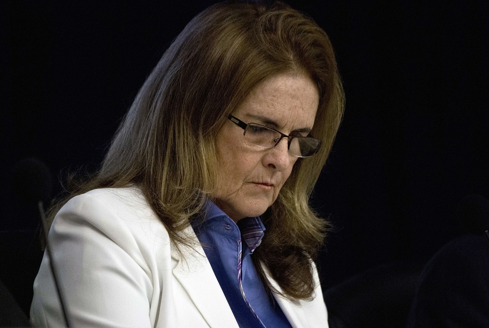 La ex presidenta de la petrolera estatal brasileña Petrobras, Maria das Gracas Silva Foster, en Río de Janeiro.