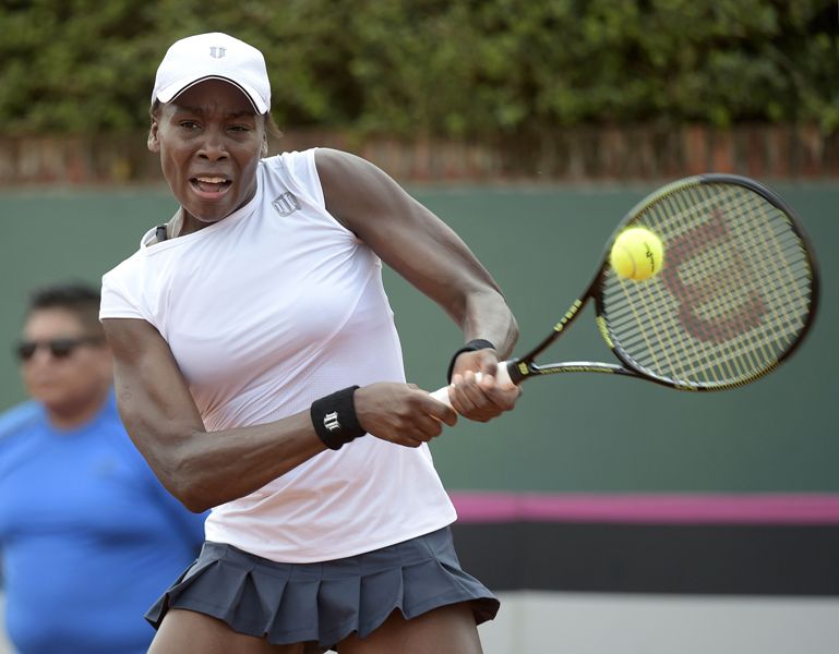 Venus Williams en el duelo ante Argentina
