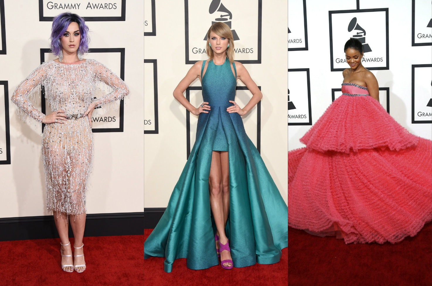 Katy Perry, Taylor Swift y Rihanna. 