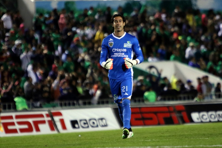 Óscar Jiménez, portero de los Jaguares de Chiapas