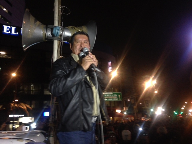 Rubén Núñez, secretario general de la sección 22 de Oaxaca.