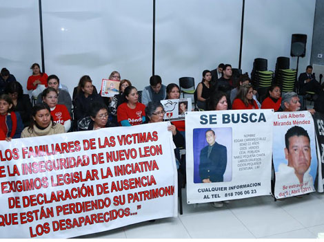 Los familiares exigieron legislar la iniciativa de Declaración de Ausencia.  