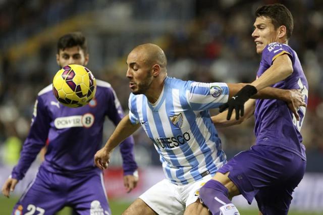 El Espanyol venció 0-2 al Málaga con Héctor Moreno en el once titular