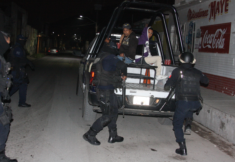 Los detenidos que se lograron en el operativo de la Policía Municipal, fueron llevados a la cárcel para que rindan cuentas a la autoridad correspondie