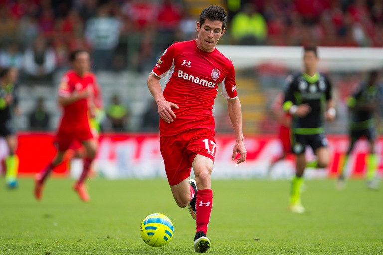 Marco Bueno, jugador de los Diablos Rojos del Toluca