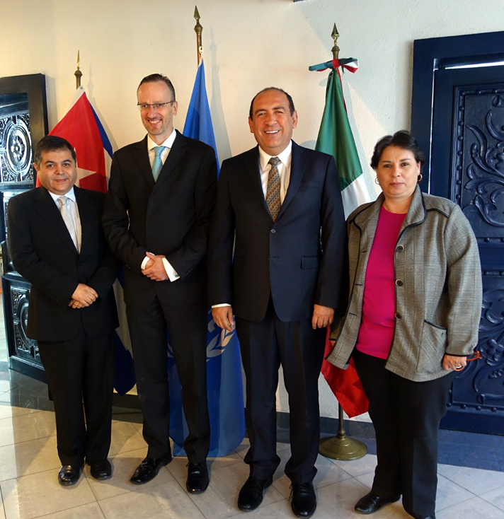 Eduardo Olmos, Thomas Wissing, Rubén Moreira y Norma González. 